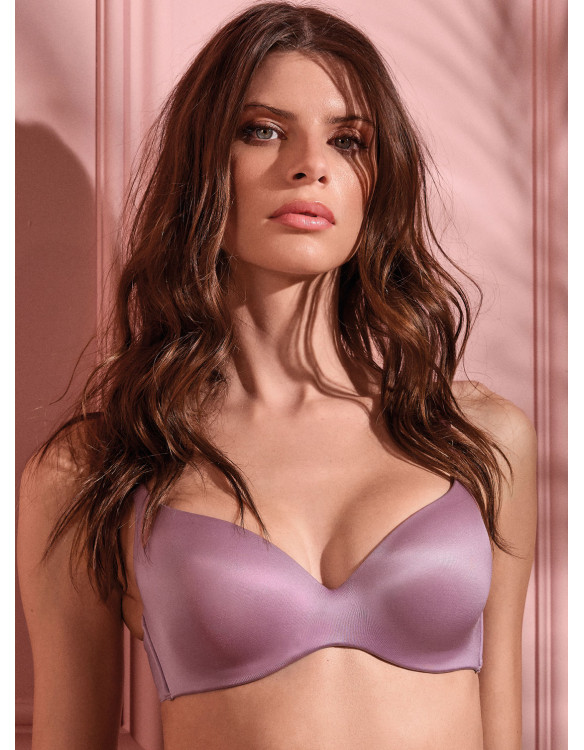 Reggiseno balconcino imbottito preformato con ferretto in microfibra Ultrashine ONE LORMAR