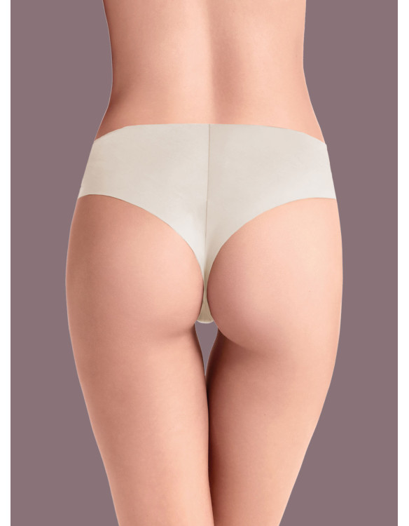 PURE midi brazilian seamless microfiber briefs in make up by Lormar Touch
