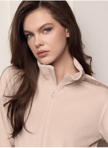 Vestaglia full-zip — SHINY