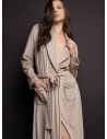 Long sleeve night gown with belt — GOOD