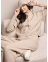 Women’s Brushed Full Zip Hoodie Set - LIVING