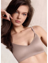 Reggiseno t-shirt esternabile ULTRASHINE in microfibra effetto seta con coppe supersoft e spalline incrociabili