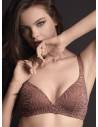 Reggiseno SECRET senza ferretto in tulle dévoré animalier
