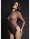 Mock-neck layering bodysuit — SECRET