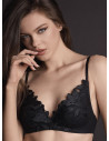 Reggiseno senza ferretto COUTURE Lormar con coppe supersoft, tulle e ricamo setificato floreale