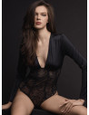 Body sottogiacca CHARMING in pizzo e microfibra setificata
