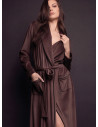 Long sleeve night gown with belt — GOOD
