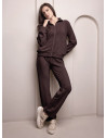 Lormar CARDIGAN women’s ribbed full zip jacket and long pants