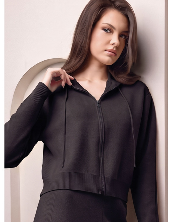Women’s Brushed Full Zip Hoodie Set - LIVING
