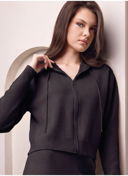Women’s Brushed Full Zip Hoodie Set - LIVING